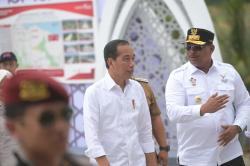 Pj Gubernur Safrizal Dampingi Presiden Jokowi Resmikan 4 Ruas Jalan Tol Sigli-Banda Aceh