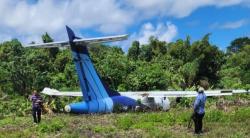 Pesawat Trigana Air Tergelincir di Serui, Angkut Puluhan Penumpang Termasuk Istri Pj Gubernur Papua