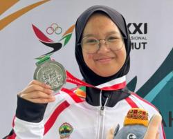 Atlet Menembak Banyumas Athary Zahraa Raih Perak PON 2024