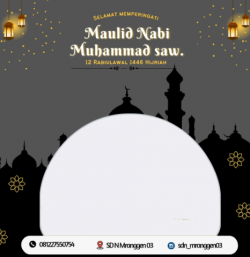 Pasang Twibbon Peringatan Maulid Nabi 1446 Hijriah 16 September 2024 Gratis