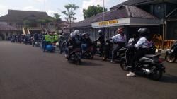 Sosialisasikan Pilkada Damai dan Harmonis, Polres Ciamis, Forkopimda, dan Jurnalis Gelar Touring