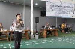 Satlantas Polres Cilegon dan PLN IP UBP Banten 1 Suralaya Gelar Kegiatan Sosialisasi Safety Driving