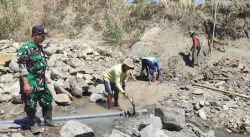 Inspiratif! Kekeringan, Warga Desa Wanarata Bangun Embung Secara Swadaya untuk Irigasi Sawah