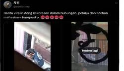 Viral Mahasiswa Universitas Trunojoyo Aniaya Pacar di Kampus hingga Terkapar, Video 17 Detik Beredar