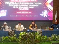 KPU NTB Tetapkan Zul-Uhel, Rohmi-Firin dan Iqbal-Dinda Cagub-Cawagub 2024