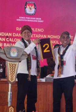 Pilkada Manggarai Barat: Pasangan Duet Edi-Weng Nomor Urut 2, Mario-Richard Nomor Urut 1