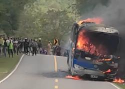 Fakta-Fakta Bus Babadok Terbakar, Seluruh Penumpang Berhasil Selamat