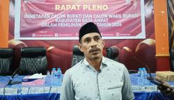 KPU Raja Ampat Resmi Tetapkan Enam Paslon Pilkada Serentak