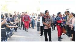 Pjs Bupati Sumba Timur Disambut Tarian di Bandara, Disuguhkan Sapaan Adat Panggara Tau di Rujab