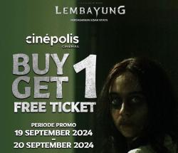 Cara Klaim 6 Promo Tiket Bioskop Menarik BUY 1 GET 1, Periode 25-29 September 2024