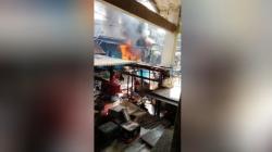 2 Lapak Pedagang di Pasar Basah Mandonga Terbakar Diduga Akibat Selang Tabung Elpiji Bocor