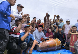 Al Haris Disambut Antusias di Mandiangin Timur Sarolangun, Tim Targetkan Kemenangan 80 Persen