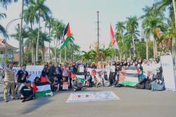 API Palestina Jatim dan Malang SJP Peringati Setahun Perjuangan Badai Al Aqsha