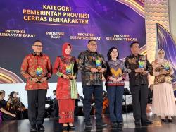 Pemprov Sulbar Raih Penghargaan Kemendikbudristek Kategori Cerdas Berkarakter 2024