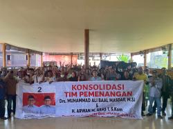 Rapat KonsolidasiTim Pemenangan ABM-ARWAN Dihadiri Seluruh Koordinator Desa dan Kecamatan