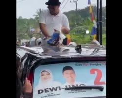 Heboh Pengusaha Pandeglang Sawer Uang di Mobil Paslon Dewi-Iing, Bukan Kampanye? Ini Penjelasannya