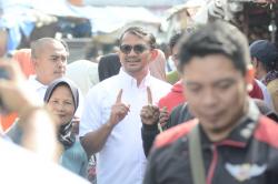 Kampanye di Zona 2, Cabup Garut Nomor Urut 1 Temui Pedagang Pasar Cikajang