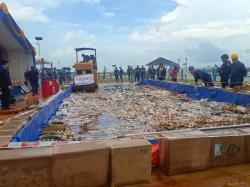 Bea Cukai Batam Musnahkan Barang Selundupan Senilai Rp16,4 Miliar