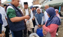 Emak-emak dan Pedagang Pasar Talang Banjar Dukung Cawako-Cawawako Jambi H Abdul Rahman-H Andi Muhamm