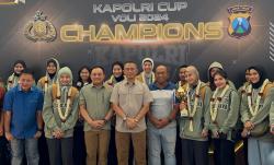 Tim Bola Voli Putra Juara I di Turnamen Kapolri Cup 2024, Menjadi Kado Terindah di HUT Prov Jatim