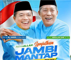 Al Haris – Abdullah Sani Potensial Menang di Pilgub Jambi