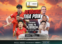 Link Live Streaming Timnas Indonesia vs China di Kualifikasi Piala Dunia 2026 Zona Asia