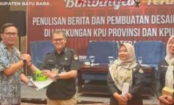 KPU Kabupaten Batu Bara Raih Penghargaan Kreativitas Di Bidang Medsos