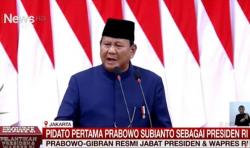 Pidato Pertama Presiden Prabowo, Indonesia Bisa Swasembada Pangan dalam 4-5 Tahun