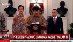 Inilah Susunan Menteri Kabinet Merah Putih 2024-2029 yang Diumumkan Prabowo