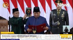 Momen Sakral Prabowo-Gibran Resmi Dilantik Jadi Presiden dan Wapres RI 2024-2029