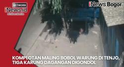 Komplotan Maling Bobol Warung di Tenjo, Bawa Kabur Tiga Karung Barang Dagangan