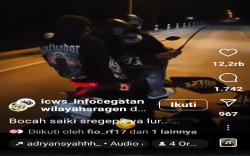 Viral! Aksi Pemuda di Sragen Mengendarai Motor Bawa Senjata Tajam, Polisi Dalam Penyelidikan