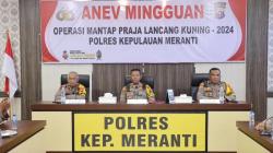 Rapat Anev, Polres Kepulauan Meranti Bahas Pengawalan Logistik Pilkada