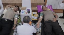 Gelar Donor Darah dalam Rangka Hari Jadi Humas Polri, Polres Kutai Timur  Kumpulkan 45 Kantong