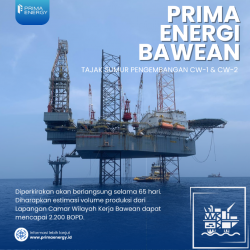 Tingkatkan Produksi Minyak Nasional Prima Energy Tajak Sumur Pengeboran CW-1 & CW-2 Lapangan Camar