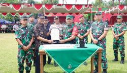 Pj Bupati Sukoharjo dan Dandim Tutup TMMD Sengkuyung Tahap IV di Desa Tambakboyo