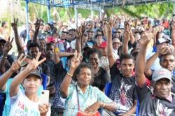 Kampanye Terbatas di Supiori dan Biak, Mari-Yo Siap Perjuangkan Anak Papua jadi ASN