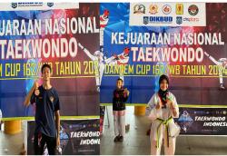 Mahasiswa Universitas Hamzanwadi Raih 2 Medali Kejuaraan Nasional Taekwondo Danrem Cup 2024