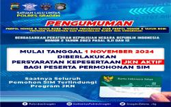 Pelayanan Sim di Satpas 1445 Sragen, Mulai 1 November 2024 Terlindungi Program JKN