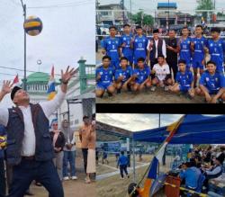 Hadiri Pembukaan Turnamen Volley Nasdem Cup 1 Sijenjang, Emak emak Do'akan H Rahman Jadi Walikota