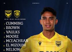 Cetak Sejarah! Marselino Ferdinan Pertama Kali Masuk Daftar Susunan Pemain Oxford United