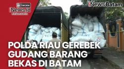 Polda Riau Gerebek Gudang Barang Bekas Ilegal di Batam