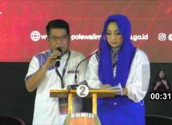 Gaya Pantun dan Pesona Paslon Nomor 2 Warnai Debat Perdana Pilkada Polman