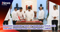 Video: Presiden Prabowo Menandatangani PP Tentang Penghapusan Piutang Macet UMKM