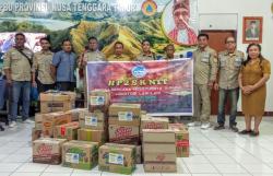 HP2SK NTT Salurkan Bantuan Kemanusiaan bagi Korban Erupsi Gunung Lewotobi