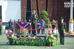 Dandim 0427 Way Kanan Pimpin Upacara Hari Pahlawan di Lapangan Pemda Way Kanan