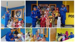 Polairud Marnit Sumba Timur Kegiatan Belajar Mengaji dan Kenalkan Biota Laut pada Anak-anak Kampung