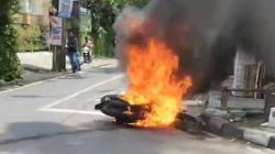 Sepeda Motor Honda Beat Terbakar di Jalan Pangsud Bojonegoro, Ini Penyebabnya