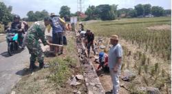 Diguyur Dana Bandes Rp150 Juta, Pemdes Pabuaran bangun TPT