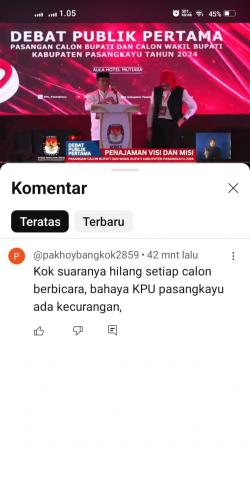 Siaran Live Debat Pasangkayu Dinilai Buruk, Masyarakat Kecewa